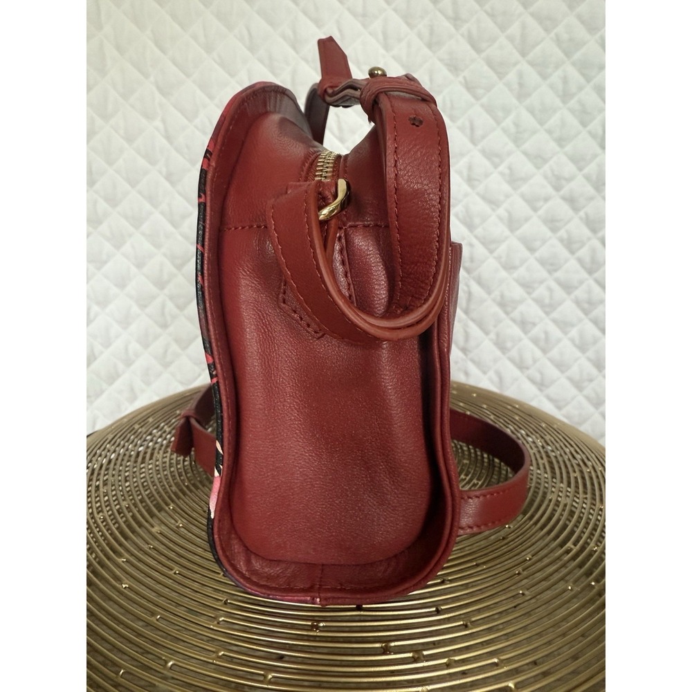 Rare Artisan Sophia Visconti Leather Bag Boho Luxe Hand-Painted Wearable Art - Picture 6 of 16